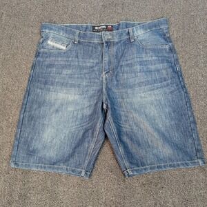 Ecko Unltd. Y2K Denim Shorts‎ Distressed Blue Jean Shorts Size 40